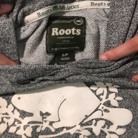 Grey ROOTS hoodie - Picture 2 of 3